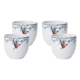 4 x Coffee Cup 200 ml Bamboo & Singing Birds - THE WILD SHOWCASE