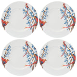 4x Dinner plates Bamboo & Singing Birds - THE WILD SHOWCASE