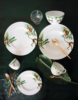 4x Dinner plates Jungle Stories Monkey - THE WILD SHOWCASE