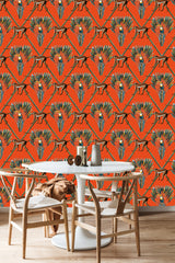 Wallpaper Bamboo pattern Toucan