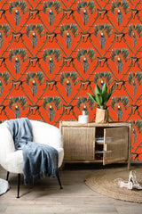 Wallpaper Bamboo pattern Toucan