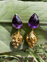 AMETHYST GRAPE EARRING - THE WILD SHOWCASE