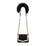 Audreyette Mini Novelty: Designer Crossbody in Black and Gold - THE WILD SHOWCASE