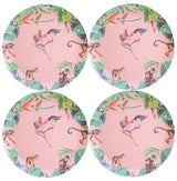 Bamboo plates flamingo pink Catch Me Mini - THE WILD SHOWCASE