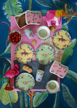 Bamboo plates monkey blue Catch Me Mini - THE WILD SHOWCASE