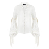 Bell Sleeve Blouse in Ivory - THE WILD SHOWCASE
