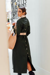 BEVERLY QUILTED COAT DRESS - THE WILD SHOWCASE