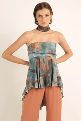 CALATEIA ASYMMETRIC BLOUSE - THE WILD SHOWCASE