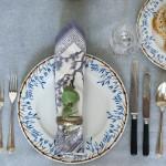 Dinner plates Blue Bamboo - The Wild Showcase