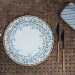 Dinner plates Blue Bamboo - The Wild Showcase