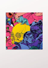 Eden Garden/Skull Pocket Square - THE WILD SHOWCASE