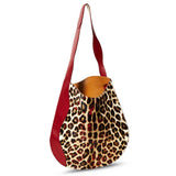 Ellie Large Tote Bag: Leopard Calf Hair Designer Bag - THE WILD SHOWCASE
