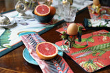 Flame Lily Croco Coral Pair (Hard Board Placemats ) - The Wild Showcase