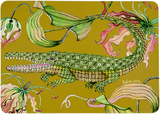 Flame Lily Croco Swamp Pair (Hard Board Placemats ) - THE WILD SHOWCASE