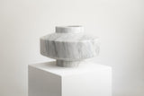 "GIROVAGO" WHITE MARBLE FLOWER VASE - THE WILD SHOWCASE