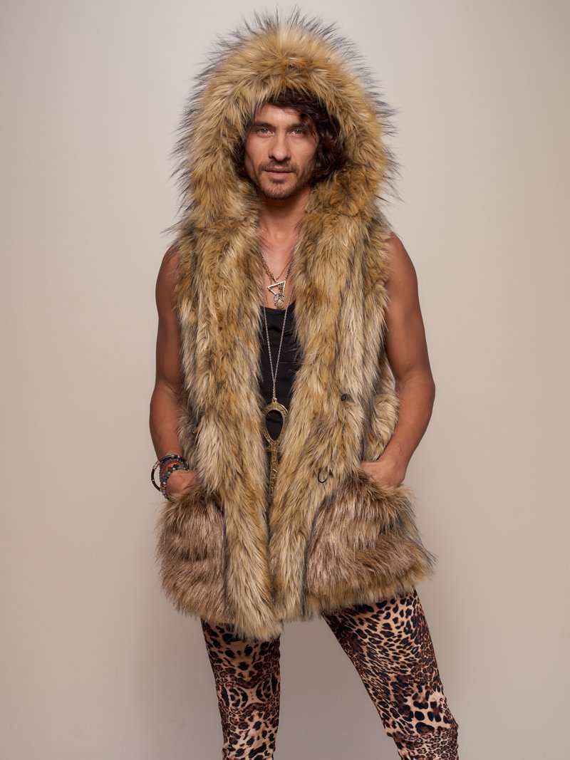 Brown Faux Fur Vest