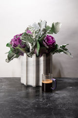 "GREEK" WHITE MARBLE FLOWER VASE - THE WILD SHOWCASE