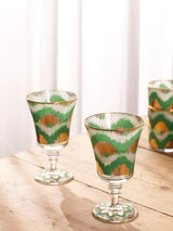 Ikat wine glasses (set of four) - THE WILD SHOWCASE