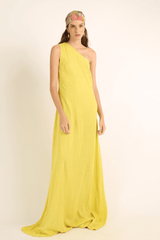 MARI-MARI LONG SHOULDER DRESS - THE WILD SHOWCASE