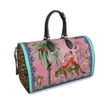 Mary Leather Duffle Bag (pink) - THE WILD SHOWCASE