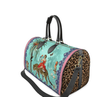Mary Leather Duffle Bag (turquoise) - THE WILD SHOWCASE
