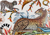Monkey Paradise Sandstone Pair (Hard Board Placemats ) - THE WILD SHOWCASE