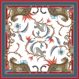 Monkey Paradise Square Tablecloth in Sundowner - THE WILD SHOWCASE