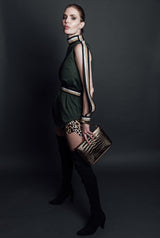 NAPA STRAPPED CRYSTAL SLEEVE TOP - THE WILD SHOWCASE