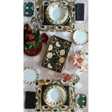 Porcelain Plate UZBEK GOLD 27'cm - THE WILD SHOWCASE