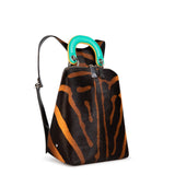 Racer Haircalf Mini: Women's Designer Backpack in Zebra Print - THE WILD SHOWCASE