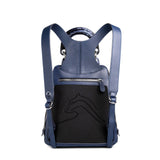 Racer Snake Mini: Women's Designer Backpack in Midnight Blue Leather - THE WILD SHOWCASE