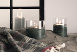 SANTUARIO GREEN MARBLE GLASS CANDLES - THE WILD SHOWCASE