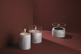 SANTUARIO WHITE MARBLE GLASS CANDLES - THE WILD SHOWCASE