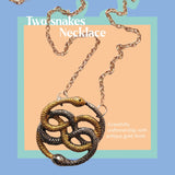 Two snakes Necklace - THE WILD SHOWCASE