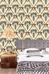 Wallpaper Bamboo pattern Toucan - THE WILD SHOWCASE