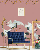 Wallpaper cranes pink Japanese Crane Dance - THE WILD SHOWCASE