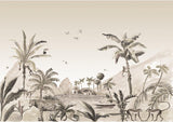 Wallpaper Jungle Landscape Sepia Jungle Landscape - THE WILD SHOWCASE