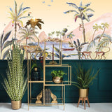 Wallpaper Jungle Landscape Sepia Jungle Landscape - THE WILD SHOWCASE