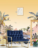 Wallpaper Jungle Landscape Sepia Jungle Landscape - THE WILD SHOWCASE