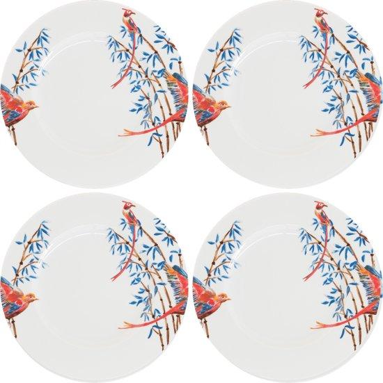 4x Breakfast plates Bamboo & Singing Birds - THE WILD SHOWCASE