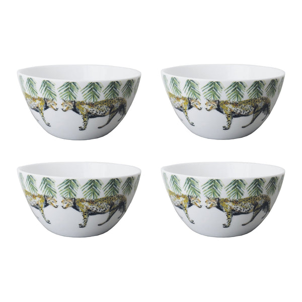 4x Cereal bowls Jungle Stories Panther - THE WILD SHOWCASE
