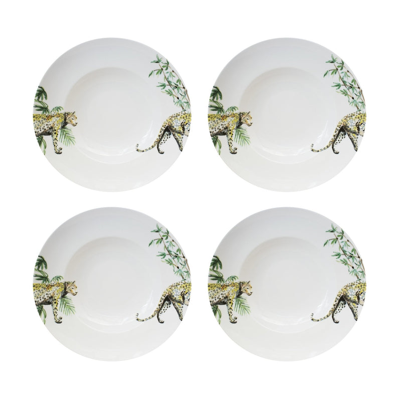 4x Pasta plates Jungle Stories Panther - THE WILD SHOWCASE