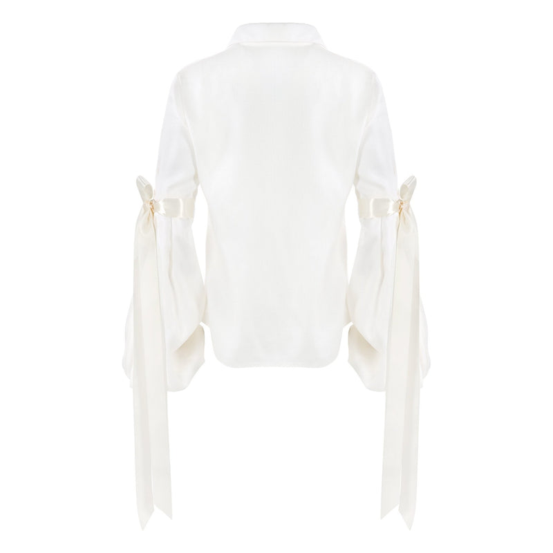 Bell Sleeve Blouse in Ivory - THE WILD SHOWCASE