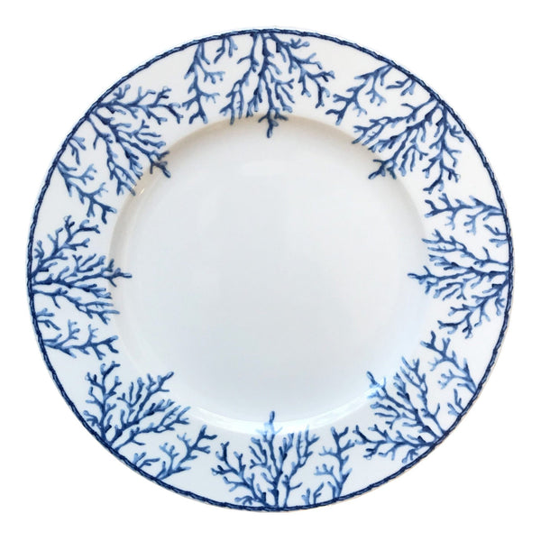 Diner plate Coastal Coral Blue NEW - THE WILD SHOWCASE