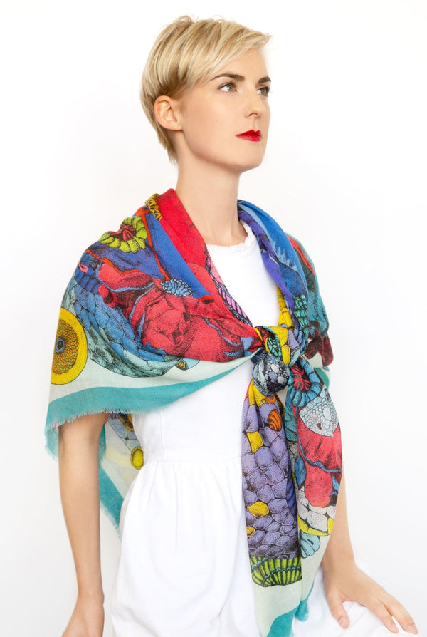 Eden Garden Cashmere Silk Scarf - THE WILD SHOWCASE