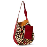 Ellie Large Tote Bag: Leopard Calf Hair Designer Bag - THE WILD SHOWCASE