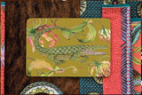 Flame Lily Croco Swamp Pair (Hard Board Placemats ) - THE WILD SHOWCASE