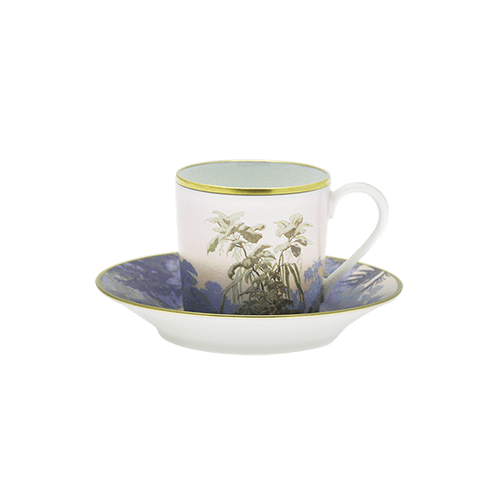 Le Brésil de la Manufacture Zuber Coffee Cup and Saucer - THE WILD SHOWCASE