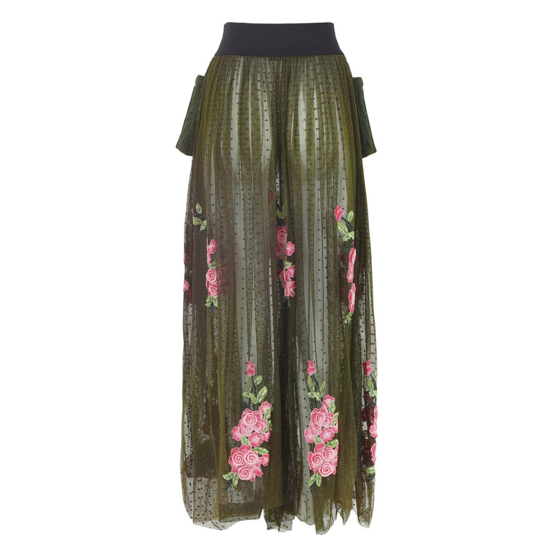 Madison Tulle Skirt with Flowers - THE WILD SHOWCASE