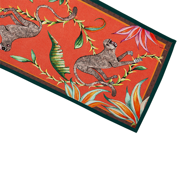 Monkey Paradise Runner in Coral - THE WILD SHOWCASE